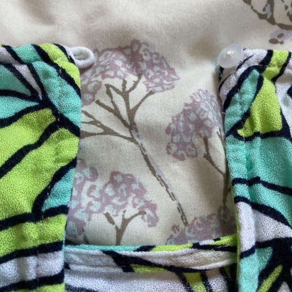 Crown & Ivy blue green mid-sleeve blouse - Picture 4 of 8